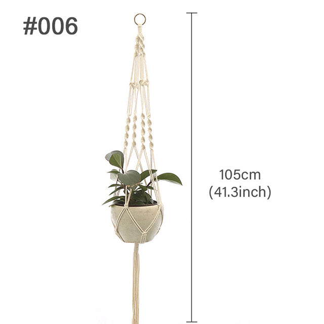 Artificial Plants Hanging Basket With Hook Macrame Plant Holder For Home Wedding Decor DIY Hanging Garland Fake Flowers Plant