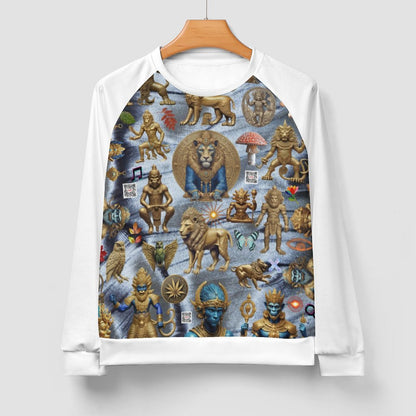 280gsm Men's Crewneck Sweatshirt Raglan A27H (All-Over Printing)