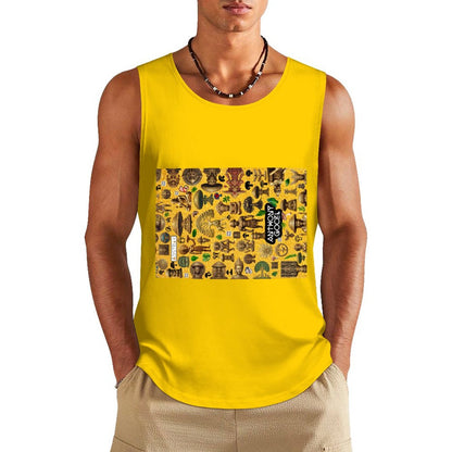 DTF 160gsm Men's Cotton Tank Top BX (Front Printing)