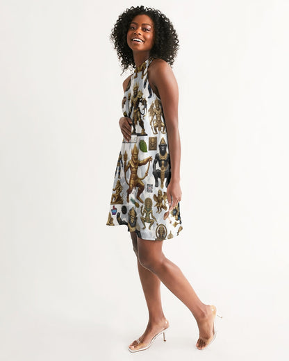 IMG_3100 Women's All-Over Print Halter Dress