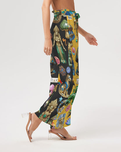 IMG_3100 Women's All-Over Print High-Rise Wide Leg Pants