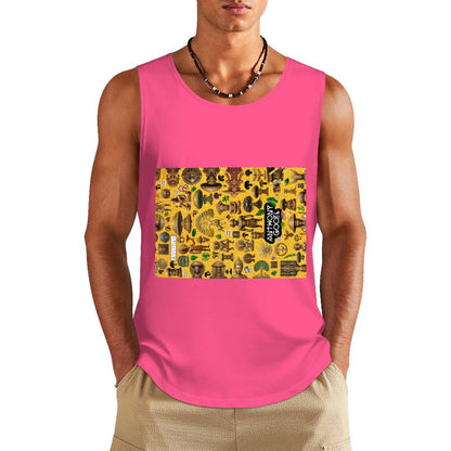 DTF 160gsm Men's Cotton Tank Top BX (Front Printing)