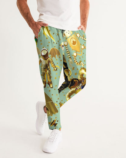 Outer Space Abstrak Men's All-Over Print Joggers