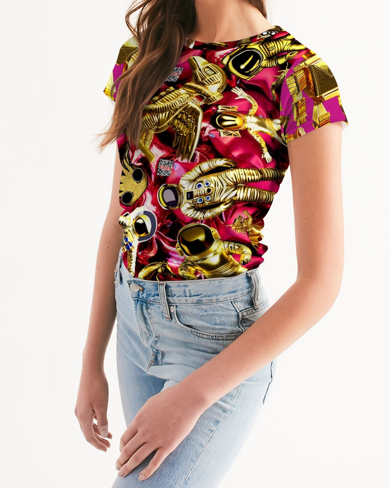 Robotic Abstrak Women's All-Over Print Tee