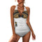 2-Piece Women's Halter Tankini 48KA01 (All-Over Printing)