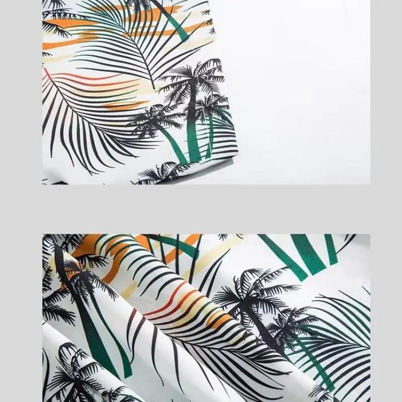 2024 Coconut Tree Shirts For Men 3D Printed Men's Hawaiian Shirt Beach 3XL Short Sleeve Fashion Tops Tee Shirt Men Blouse Camisa