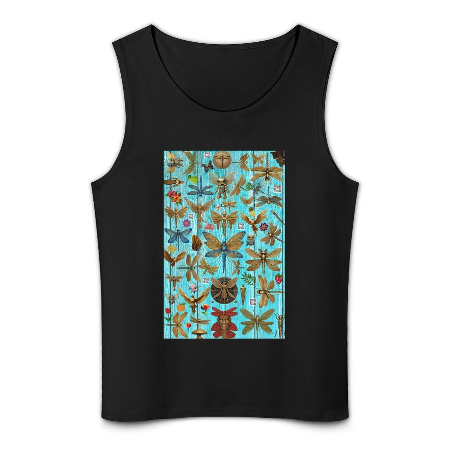 DTF 160gsm Men's Cotton Tank Top BX (Front Printing)