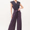 And The Why Laced Surplice Tie Waist Jumpsuit