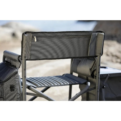 Fusion Camping Chair with Side Table and Soft Cooler, Beach Chair for Adults, Lawn Chair