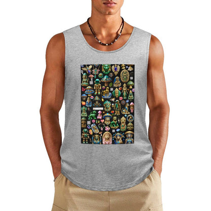 DTF 160gsm Men's Cotton Tank Top BX (Front Printing)