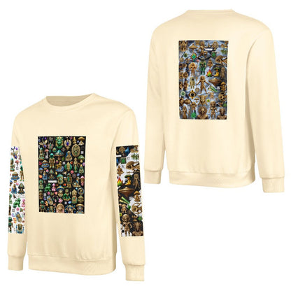 DTF 250gsm Cotton Men's Sweatshirt (Dual-sided+Sleeve Printing)