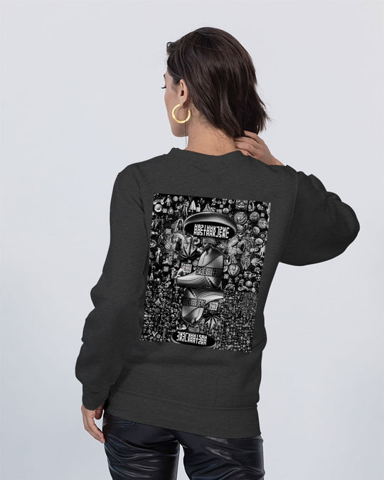 Womens Abstrak Unisex Premium Crewneck Sweatshirt | Lane Seven