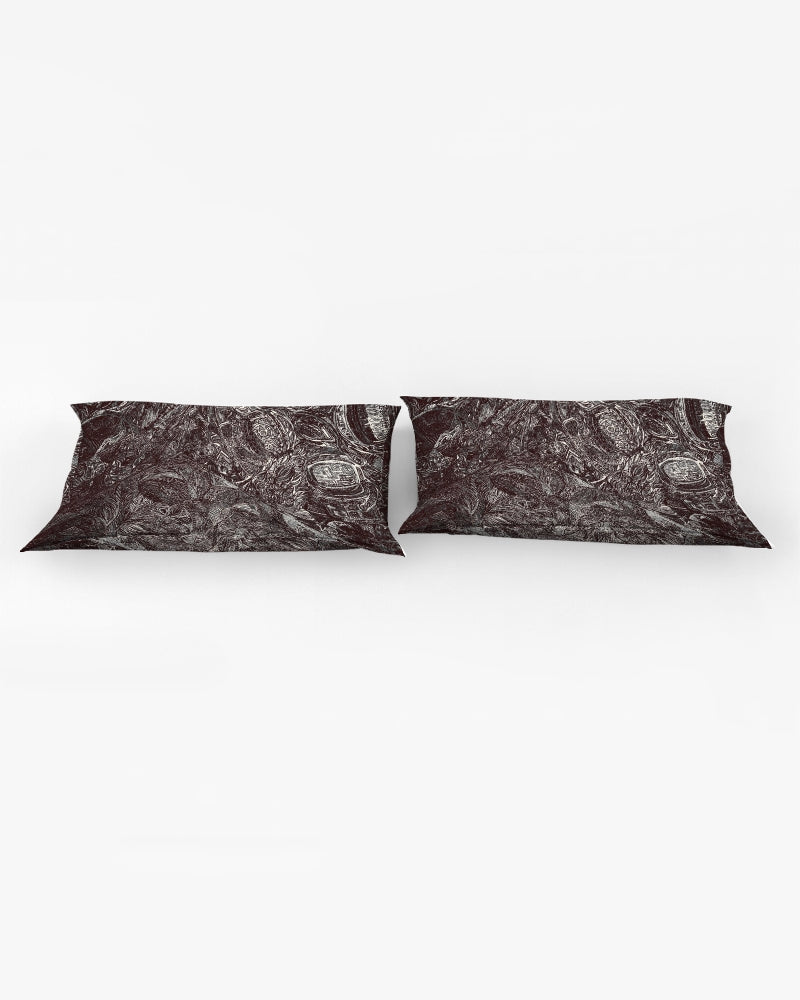 Saddle Serenade Abstract Design King Pillow Case