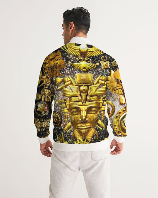 Ancient Abstrak Men's All-Over Print Track Jacket