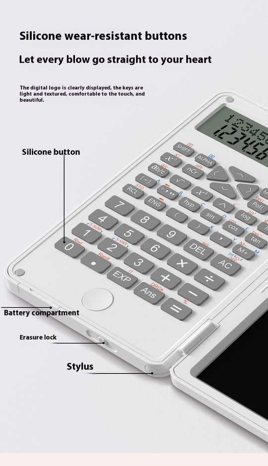 New Scientific Calculator Accounting Special Portable Mini Tablet Computing Machine Handwriting Board Exam Student