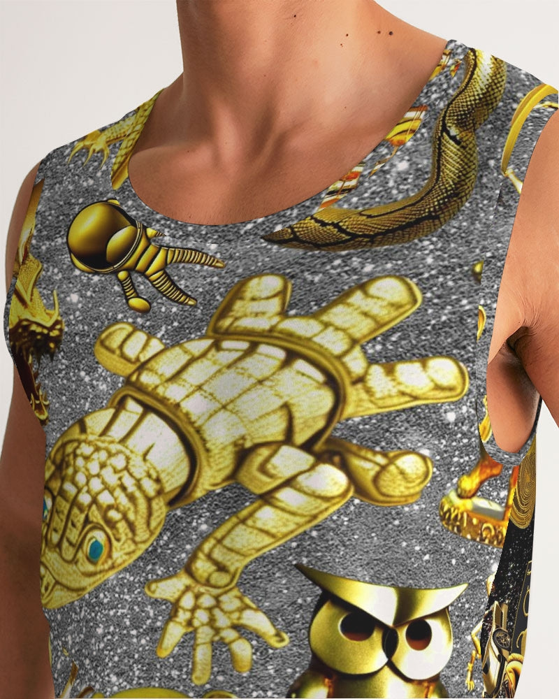 Outer Space Abstrak Men's All-Over Print Sport Tank