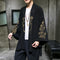 Chinese style Hanfu men's clothing Japanese cotton and linen embroidery cardigan men's kimono windbreaker top coat