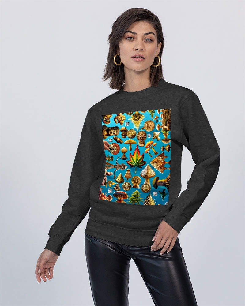 Hybrid Abstrak Unisex Premium Crewneck Sweatshirt | Lane Seven