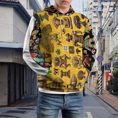 230gsm Men's Cool Hoodie with Double-layer Cap (All-Over Printing)