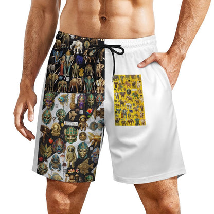 Men's Hawaiian shorts with 4 Pockets