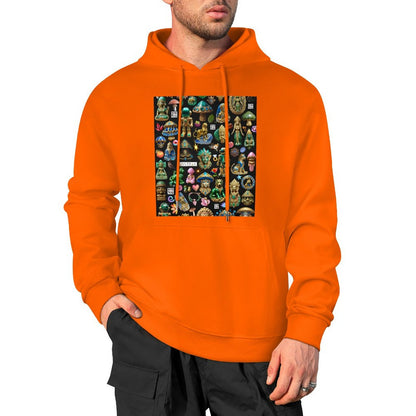 DTF 250gsm Cotton Men's Hoodie with Pocket (Front Printing)