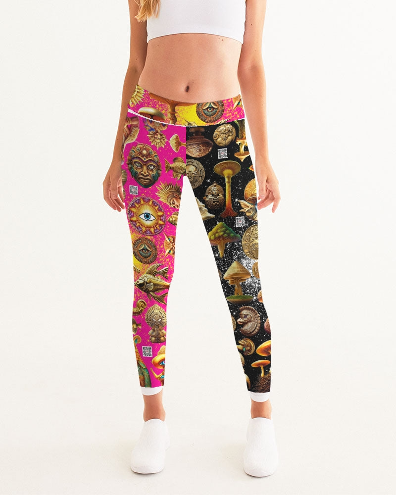 Nature Abstrak Women's All-Over Print Yoga Pants