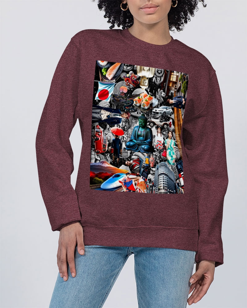 Trendy Abstrak Pattern Unisex Sweatshirt | Champion