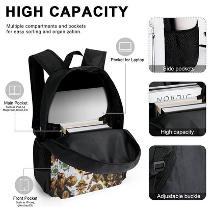 Set of 3 Bags (Shoulder Bag Lunch Bag & Pencil Pouch)