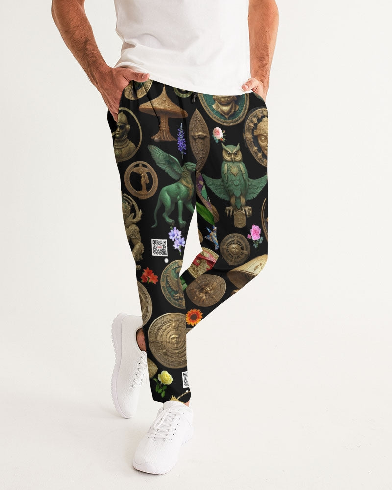 Mushroom Abstak Collection Men's All-Over Print Joggers