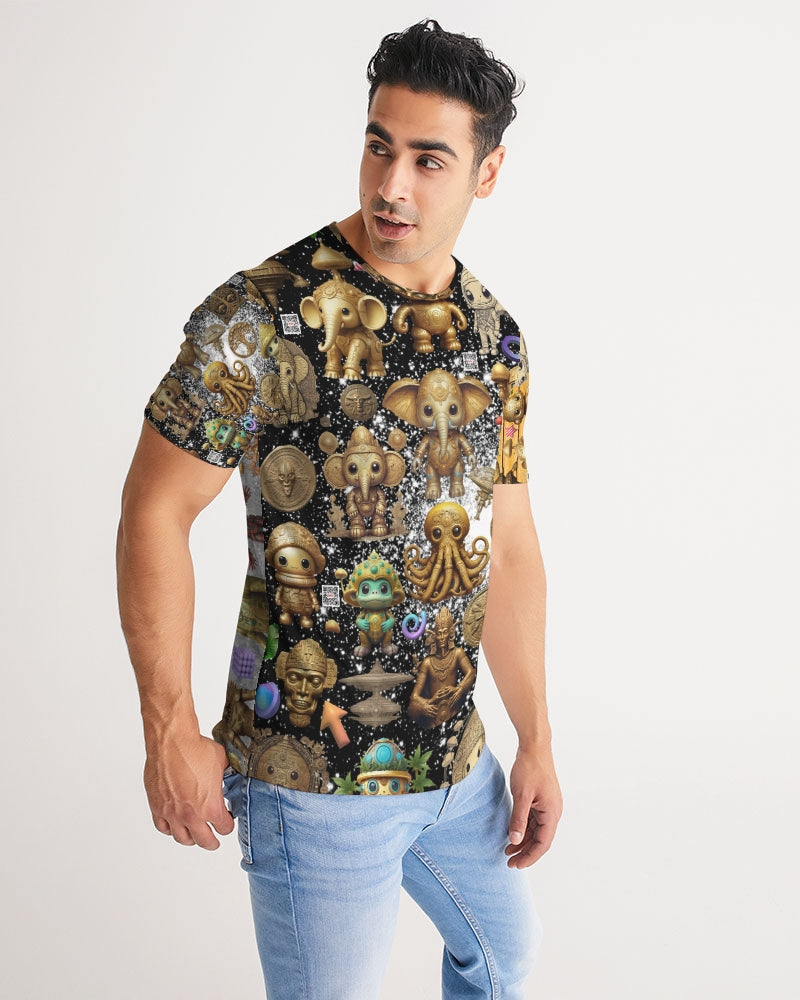 Elephant Collection Men's All-Over Print Tee