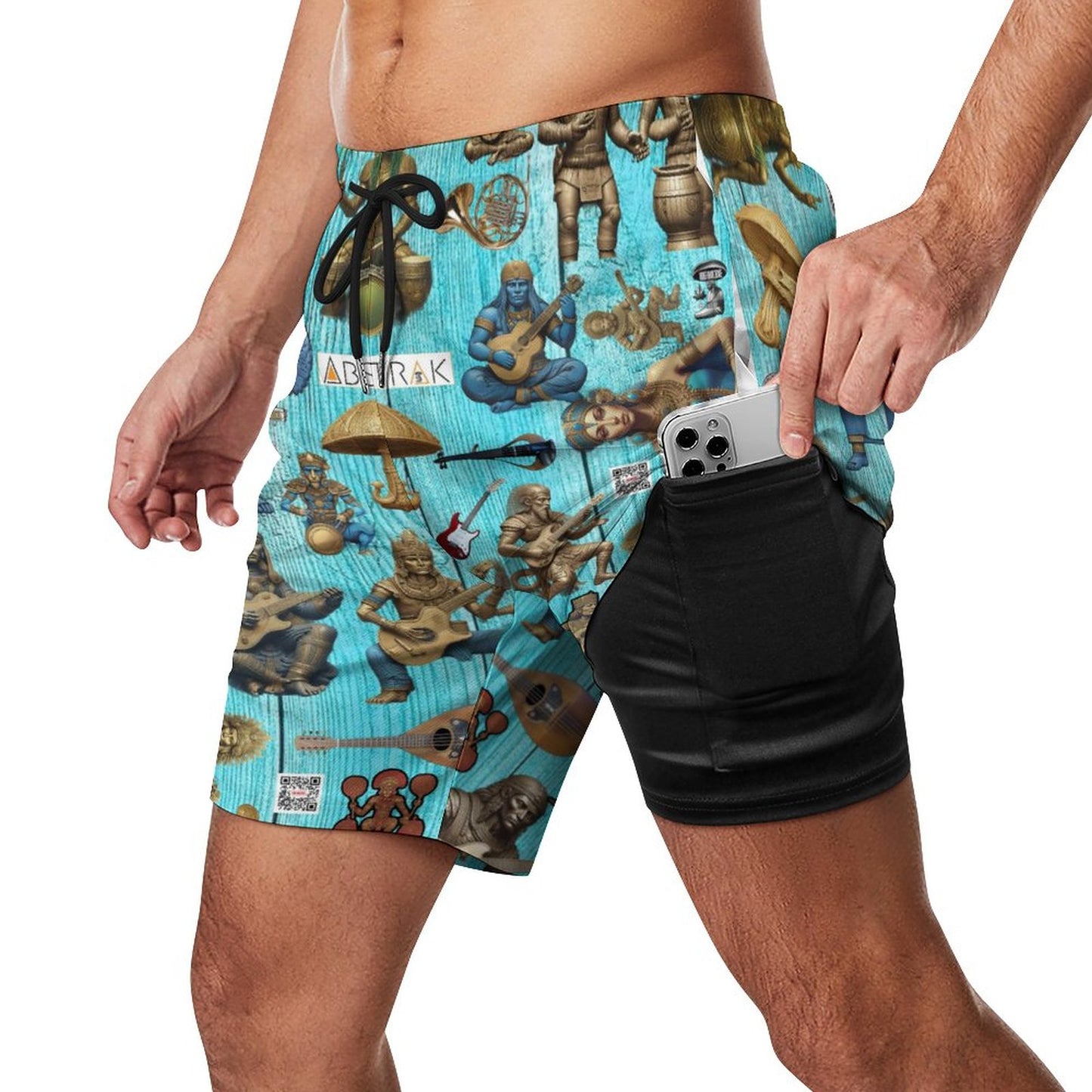 Men's Beach Shorts with 4 Pockets