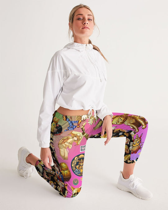 4 Annunaki Abstrak Collection Women's All-Over Print Track Pants