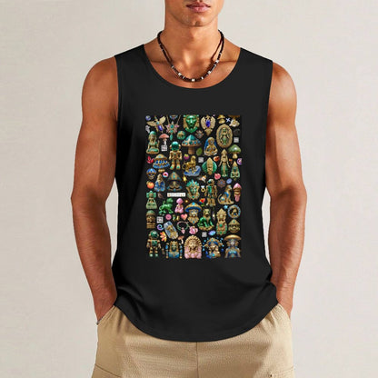 DTF 160gsm Men's Cotton Tank Top BX (Front Printing)