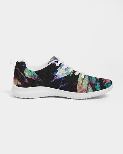 Greyscale Abstract Design Men's Athletic Shoe