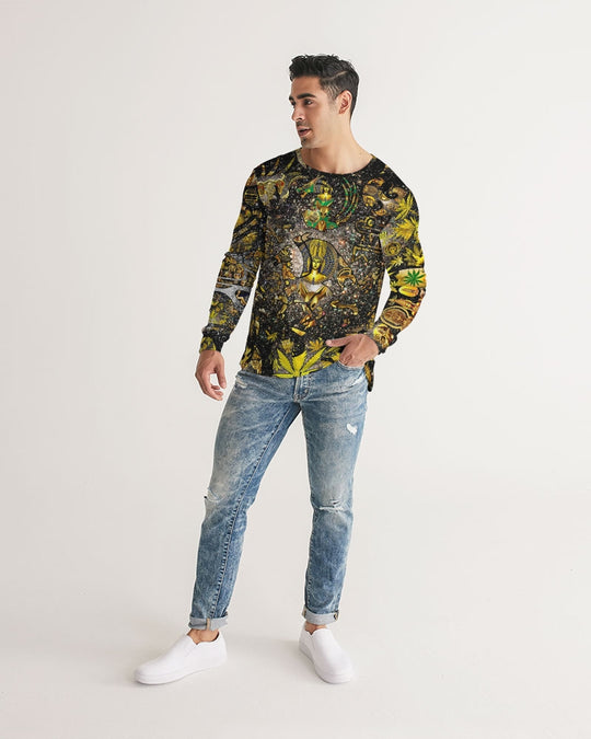 Ancient Abstrak Men's All-Over Print Long Sleeve Tee