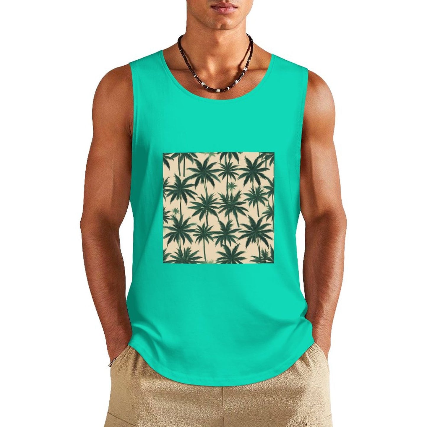 DTF 160gsm Men's Cotton Tank Top BX (Dual-sided Printing)