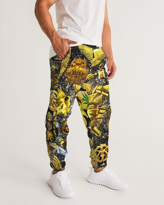 Ancient Abstrak Men's All-Over Print Track Pants