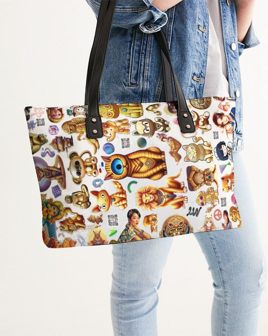 Planes Abstrak Stylish Tote