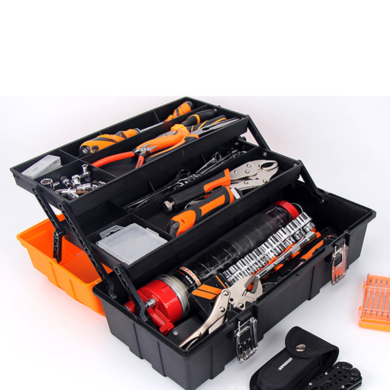 Garage Tool Box Drill Bits Organizer Fishing Storage Screws Empty Tool Box