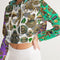 Ancient Abstrak Collection Women's All-Over Print Cropped Hoodie