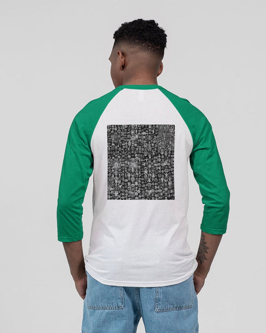 Matrix Vison Unisex Three-Quarter Sleeve Baseball Tee | Bella + Canvas