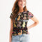 Leidy Abstrak Women's All-Over Print Tee