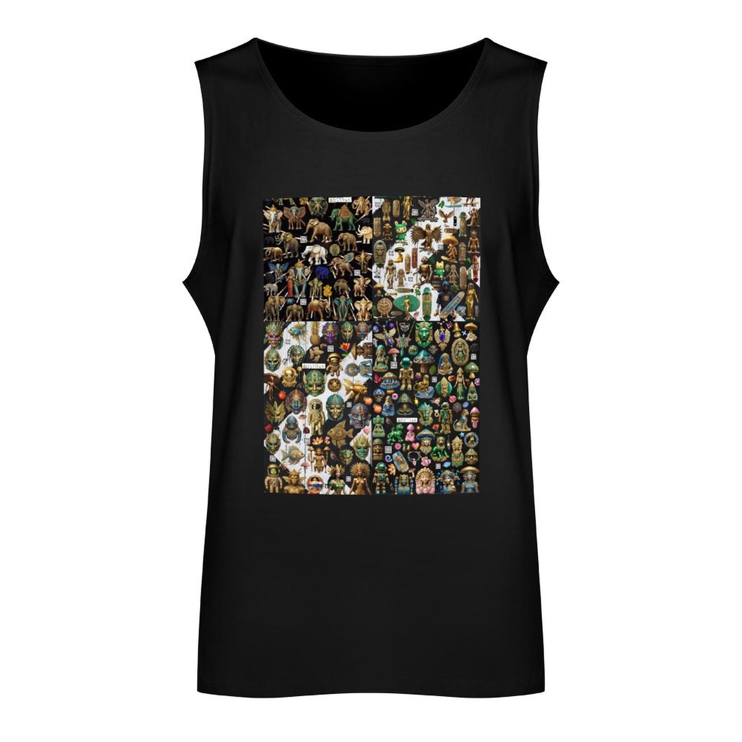 DTF 160gsm Men's Cotton Tank Top BX (Dual-sided Printing)