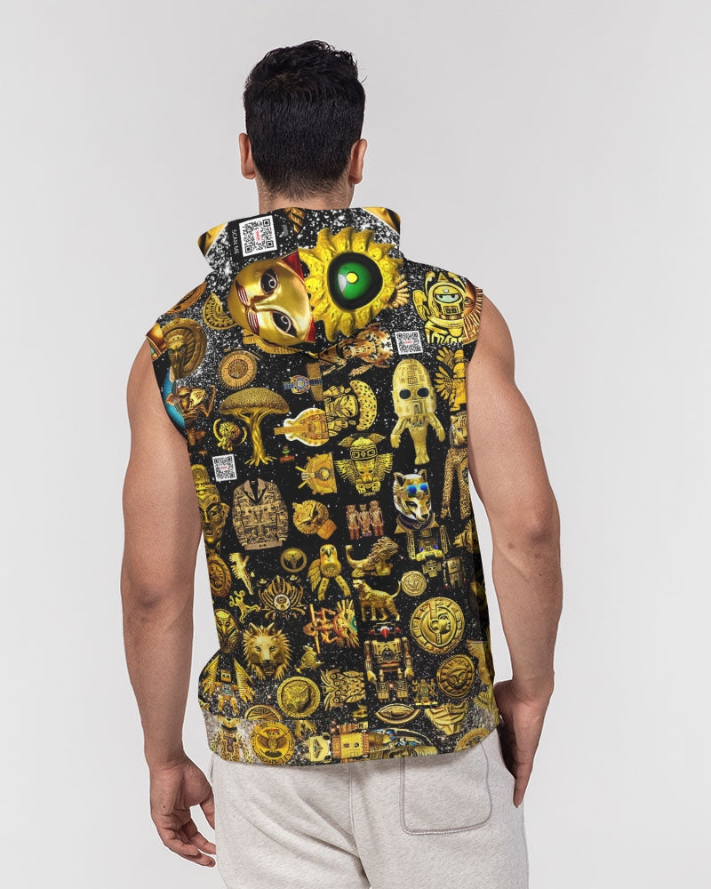 Evil Eye Abtrak Men's All-Over Print Heavyweight Sleeveless Hoodie