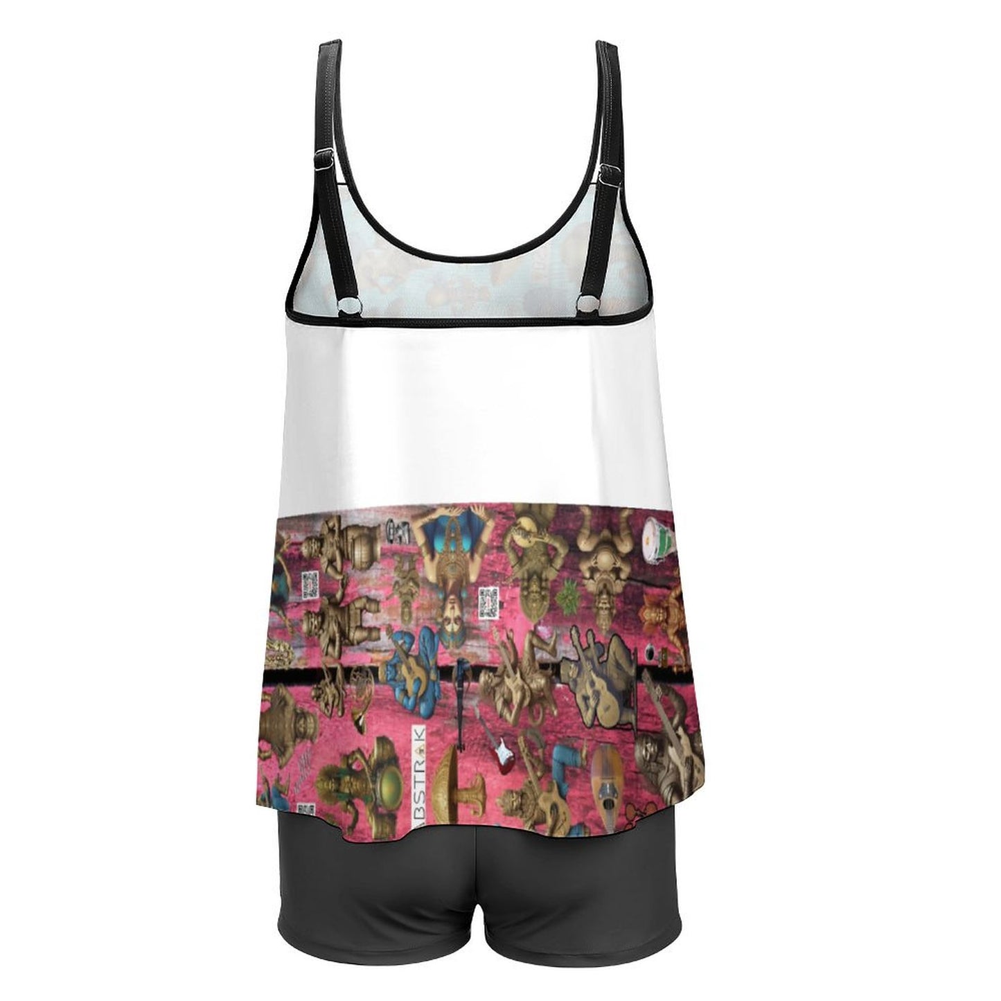 Tankini Two Piece Swimsuits QZ6072 (All-Over Printing on the Top)