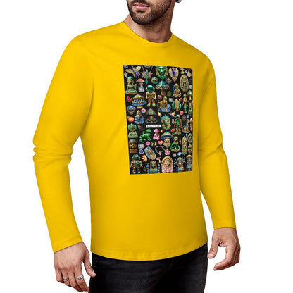 DTF160gsm Cotton Men's Long Sleeve T-shirt (Front Printing)