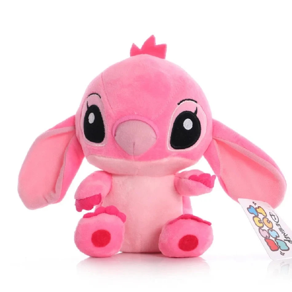 20cm Original Plush Stitch Baby Movie Cartoon Model Doll Children Action Figures Stuffed Toys Pendant Gifts