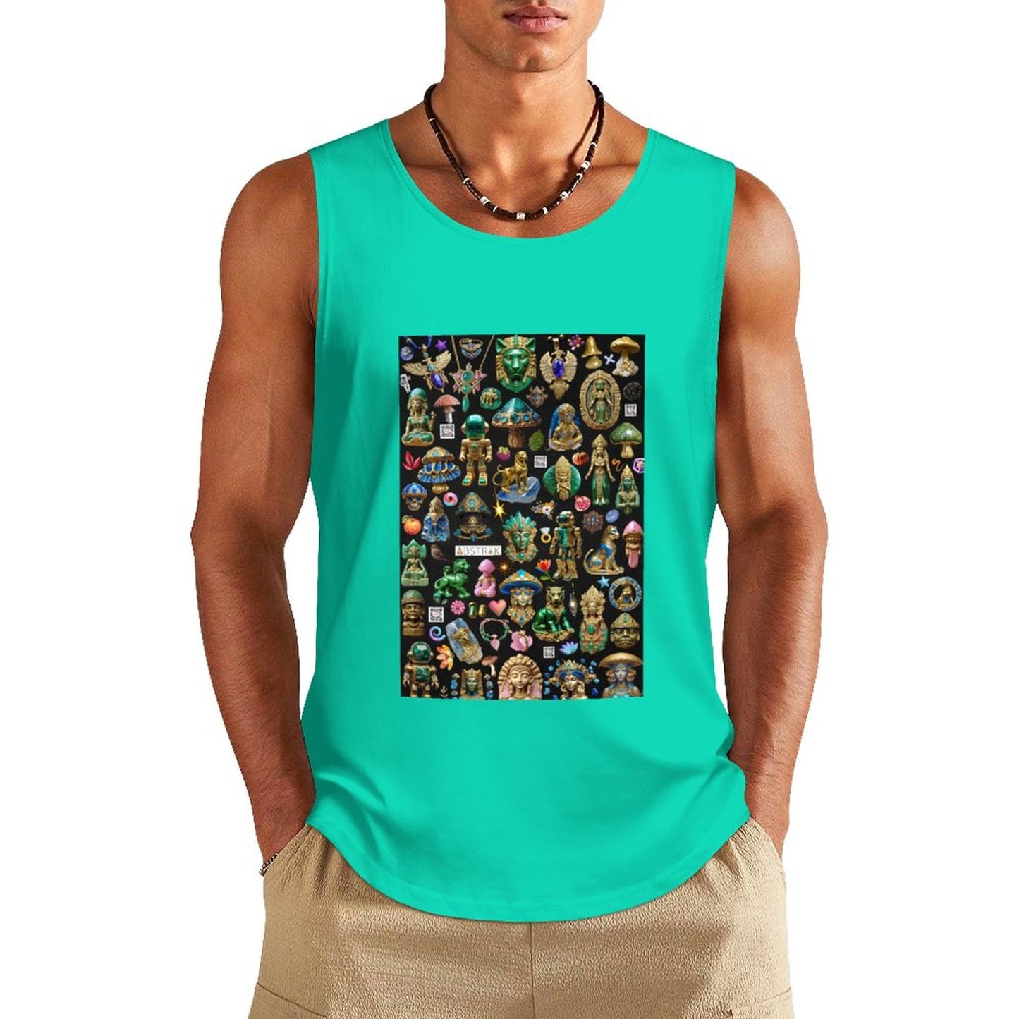 DTF 160gsm Men's Cotton Tank Top BX (Front Printing)