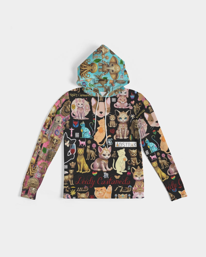 Leidy Abstrak Women's All-Over Print Hoodie