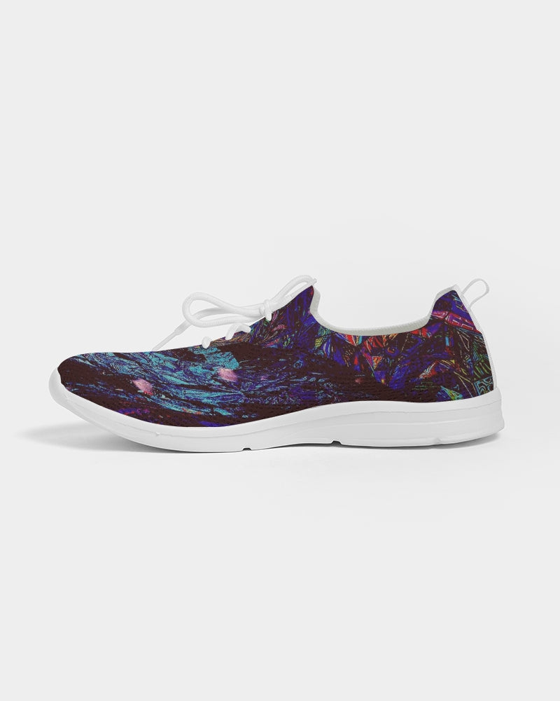 Colorful Artistic Abstract Men's Lace Up Flyknit Shoe